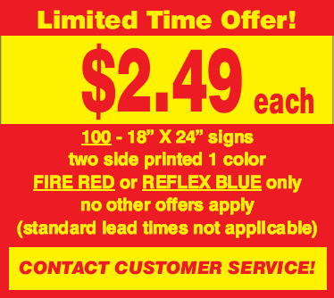 18x24 Corrugated Political Campaign Full Color Yard Signs Campaign Yard Sign